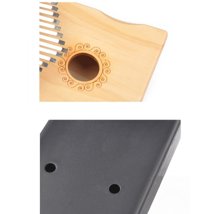 Piano de pulgar de 17 tonos Kalimba Introducción para principiantes Piano de dedo, Brown, Brown Kit, Yellow, Yellow Kit, Wooden, Wooden Kit, Black, Black Kit
