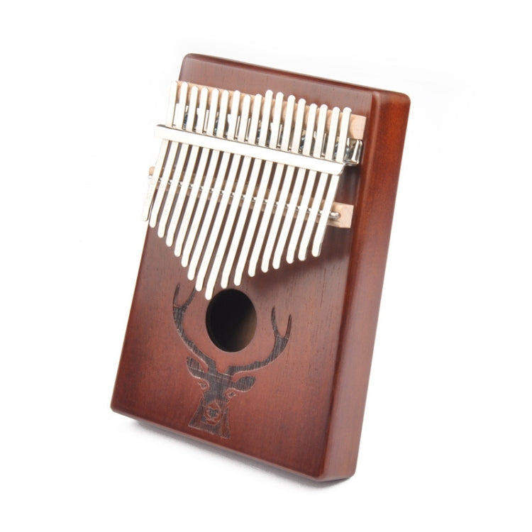 Piano de dedo para principiantes de 17 tonos Cabeza de ciervo Kalimba Piano de pulgar