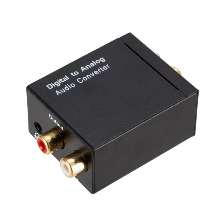 Señal de fibra óptica coaxial digital KYHD48 a convertidor de salida de audio analógico de 3,5 mm, enchufe de EE. UU., Spdif to 2RCA+3.5mm