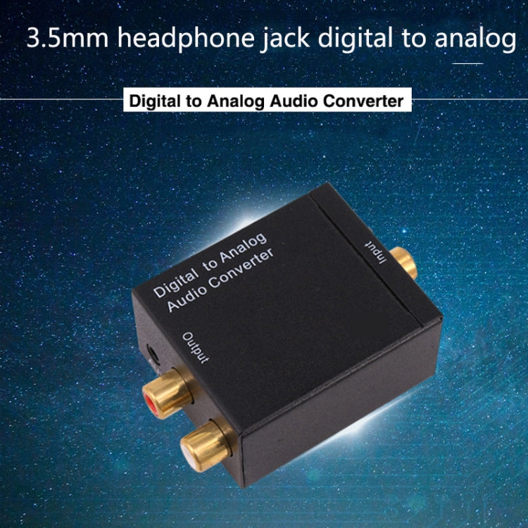 Señal de fibra óptica coaxial digital KYHD48 a convertidor de salida de audio analógico de 3,5 mm, enchufe de EE. UU., Spdif to 2RCA+3.5mm