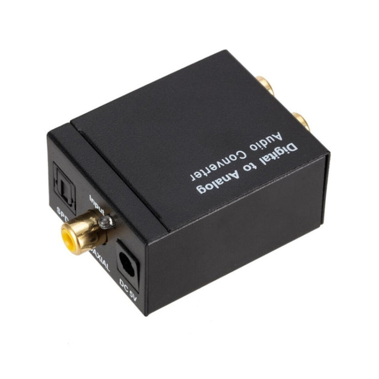 Señal de fibra óptica coaxial digital KYHD48 a convertidor de salida de audio analógico de 3,5 mm, enchufe de EE. UU., Spdif to 2RCA+3.5mm