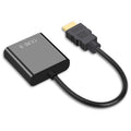 2 PCS Jasoz 1080P HDMI a VGA Convertidor Núcleo de cobre libre de oxígeno, Black, White, With Audio Power Supply (Black), With Audio Power Supply (White), With Audio (Black)
