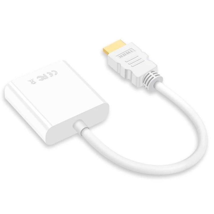 2 PCS Jasoz 1080P HDMI a VGA Convertidor Núcleo de cobre libre de oxígeno, Black, White, With Audio Power Supply (Black), With Audio Power Supply (White), With Audio (Black)