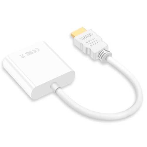 2 PCS Jasoz 1080P HDMI a VGA Convertidor Núcleo de cobre libre de oxígeno, Black, White, With Audio Power Supply (Black), With Audio Power Supply (White), With Audio (Black)
