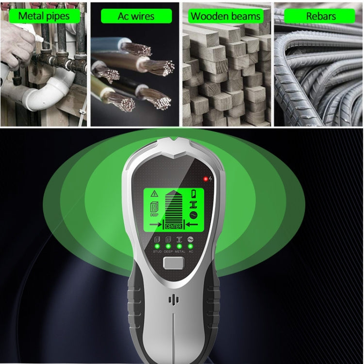 SH201 4 en 1 Detector de metales digital multifuncional Detector de pared