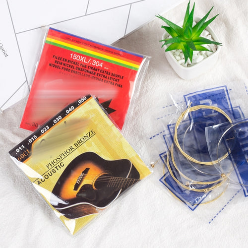 3 juegos de cuerdas de latón para guitarra popular Juego de cuerdas para guitarra acústica 1-6