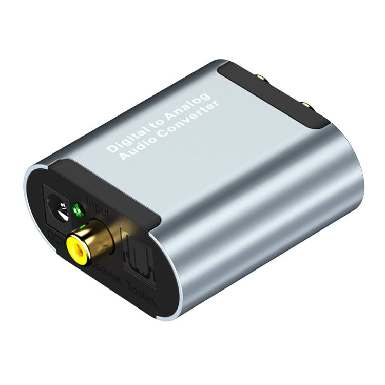 Convertidor de audio digital a analógico HW-25DA R/L con decodificador de audio Jack SPDIF de 3,5 mm con, Fiber Optic+USB Cable, SPDIF+USB Cable