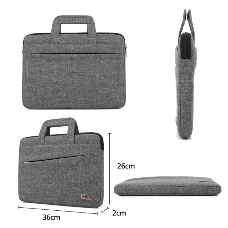 YOBAN Y-923-1 Bolsa para computadora portátil informal Bolsa impermeable para tableta de negocios, 14 inch