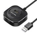 HUB de 4 puertos USB 2.0 de alta velocidad Jasoz 1 a 4 HUB de acoplamiento, Black 0.3m, Black 0.5m, Black 1.2m, White 0.3m, White 0.5m, White 1.2m