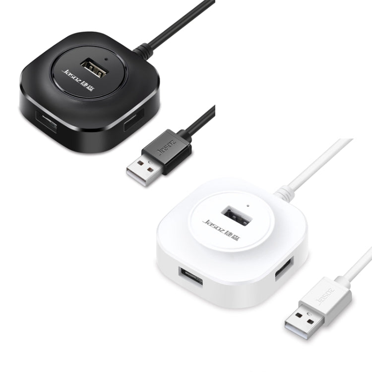 HUB de 4 puertos USB 2.0 de alta velocidad Jasoz 1 a 4 HUB de acoplamiento, Black 0.3m, Black 0.5m, Black 1.2m, White 0.3m, White 0.5m, White 1.2m
