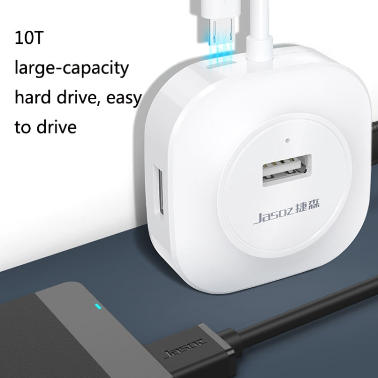 HUB de 4 puertos USB 2.0 de alta velocidad Jasoz 1 a 4 HUB de acoplamiento, Black 0.3m, Black 0.5m, Black 1.2m, White 0.3m, White 0.5m, White 1.2m