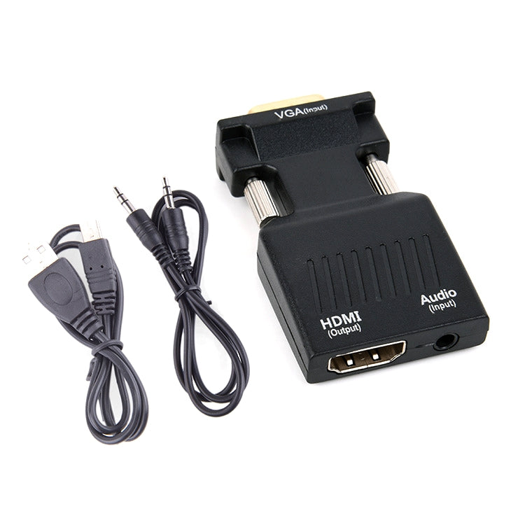 Convertidor de VGA a HDMI HW-2217 con host de computadora de audio a convertidor HD