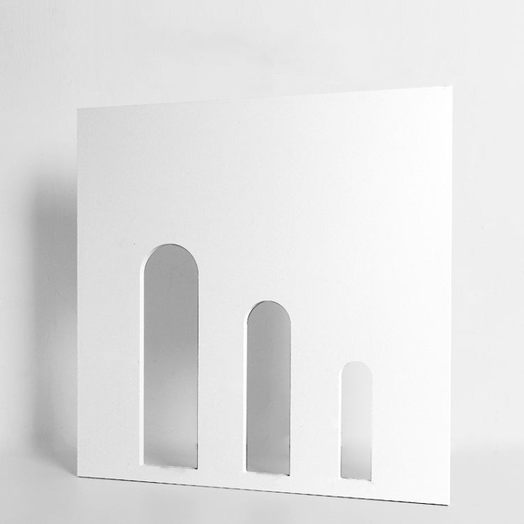 Accesorios de cámara de polígono geométrico de madera maciza Adornos de fotografía creativos, Flat Ladder, Square Hollow Circle, Hexagon+Hollow Hexagon, Dual Circular Rings, Round+Ring, Hollow Square Ring Round, Solid Circulars, 5-layer Combined Ladder...