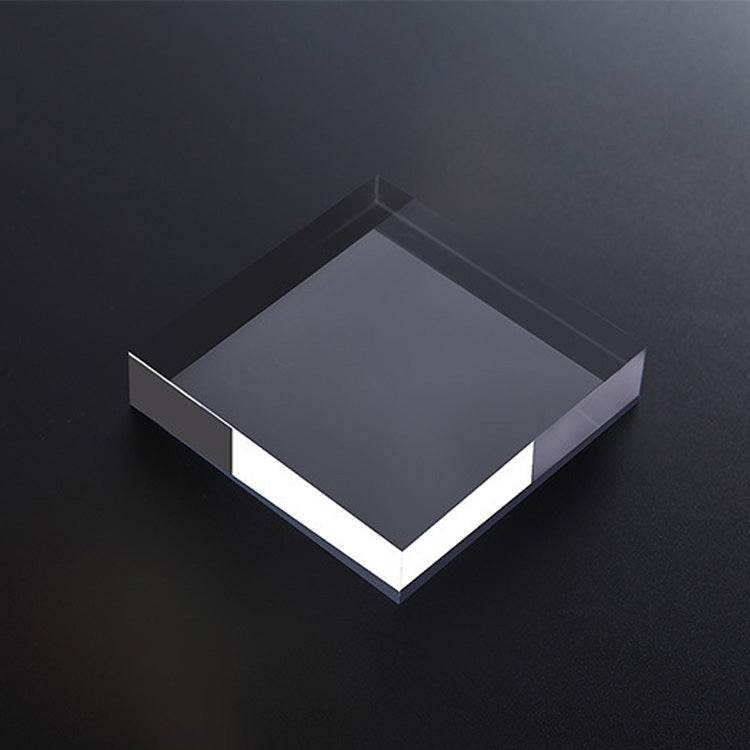 Adornos de placa de fondo de fotografía de accesorios de fotografía geométrica de acrílico transparente, 2 PCS Square 8x8x1.5cm, Square 12x12x1.5cm, 2 PCS Round 8x1.5cm, Round 12x1.5cm, Rectangular 15x8x1.5cm, Rectangular 20x12x1.5cm                   ...