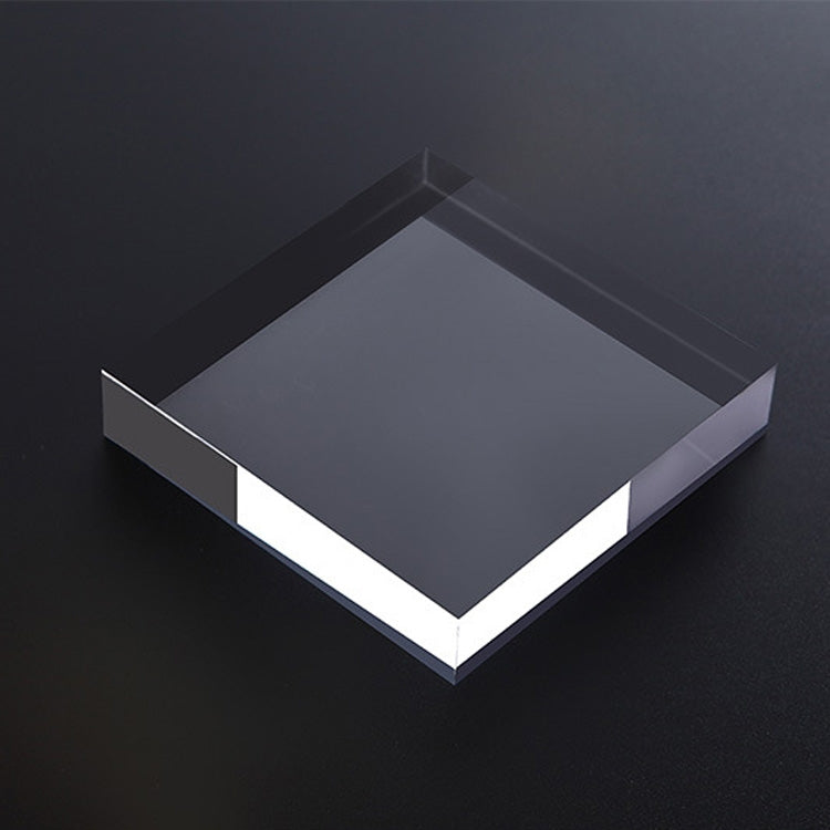 Adornos de placa de fondo de fotografía de accesorios de fotografía geométrica de acrílico transparente, 2 PCS Square 8x8x1.5cm, Square 12x12x1.5cm, 2 PCS Round 8x1.5cm, Round 12x1.5cm, Rectangular 15x8x1.5cm, Rectangular 20x12x1.5cm                   ...