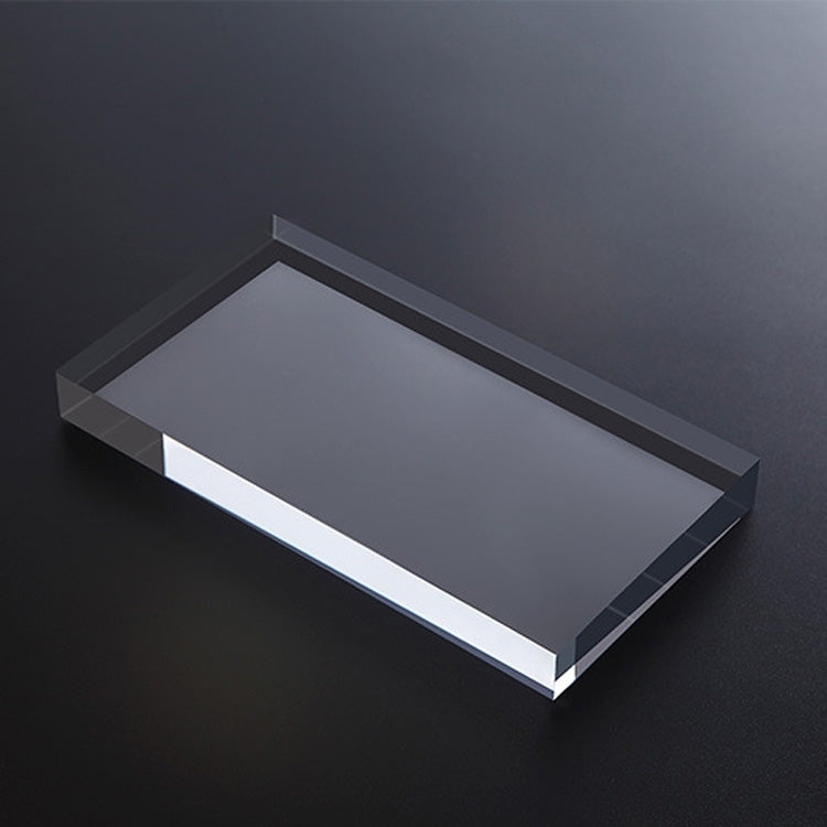Adornos de placa de fondo de fotografía de accesorios de fotografía geométrica de acrílico transparente, 2 PCS Square 8x8x1.5cm, Square 12x12x1.5cm, 2 PCS Round 8x1.5cm, Round 12x1.5cm, Rectangular 15x8x1.5cm, Rectangular 20x12x1.5cm                   ...