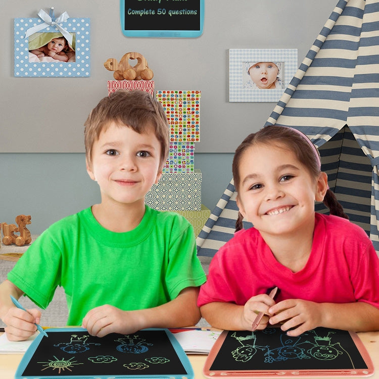 Tableta de carga de 15 pulgadas Mensaje de garabato Tablero de escritura doble LCD Tablero de dibujo para niños, Monochrome Lines (Blue), Monochrome Lines (Pink), Monochrome Lines (Black), Blue Colorful Lines (Blue), Colorful Lines (Pink)              ...