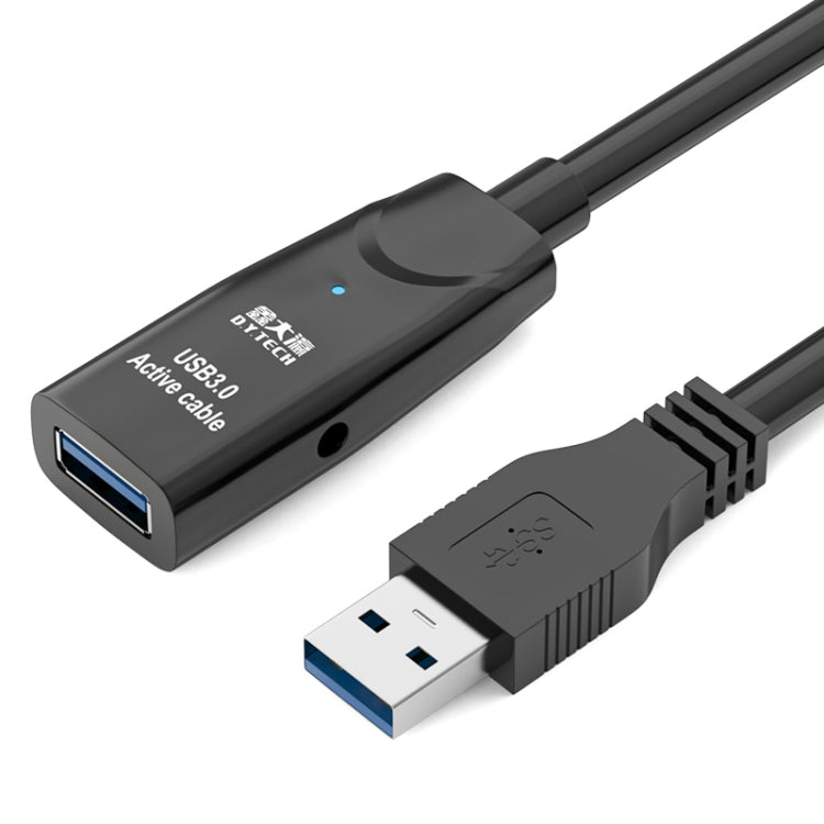 D.Y.TECH USB 3.0 Cable de extensión macho a hembra Cable de datos con chip de doble blindaje, Longitud:, 10m, 15m