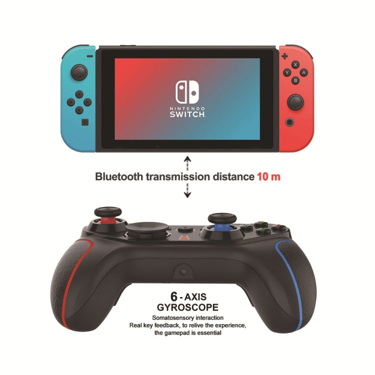 Gamepad inalámbrico con despertador para Nintendo Switch/Android/IOS/PC, estilo:, S818 Left Blue + Bracket, S818 Left Red + Bracket, S818 Left Blue, S818 Left Red, S818 Green Black, S818 Green Black + Bracket