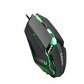 2 PCS K-Snake M11 4 Teclas 1600DPI Luminous Game Wired Mouse Notebook Desktop USB Wired Mouse, Longitud del cable: 1.5m