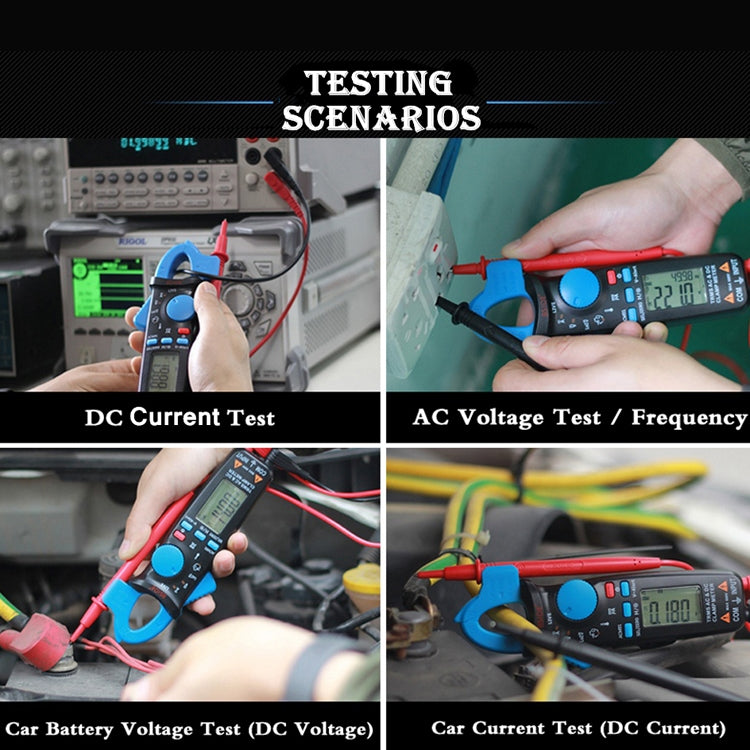 BSIDE ACM91 Pinza amperimétrica digital AC/DC Corriente 1mA True RMS Auto Range Capacitor Tester Multímetro, ACM91 Blue, ACM91 Black, ACM91 Grey