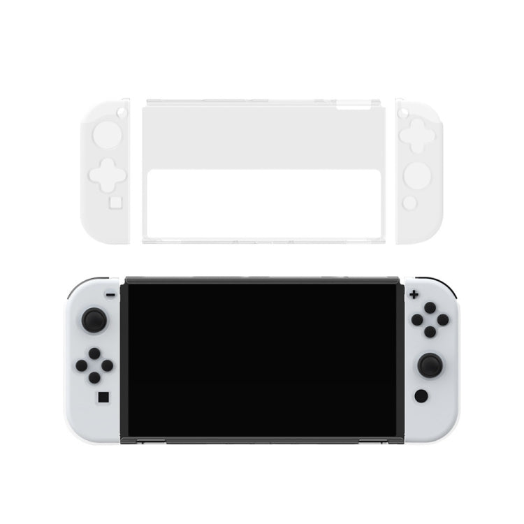 DOBE Game Handle Funda de cristal transparente Funda protectora de TPU para consola Switch OLED, TNS-1133C