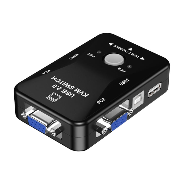 HW1701 2 en 1 salida KVM Switcher 2 puertos Manual VGA Switch USB con teclado Mouse Switching, HW1701