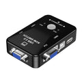 HW1701 2 en 1 salida KVM Switcher 2 puertos Manual VGA Switch USB con teclado Mouse Switching, HW1701