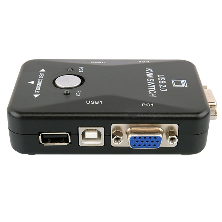HW1701 2 en 1 salida KVM Switcher 2 puertos Manual VGA Switch USB con teclado Mouse Switching, HW1701