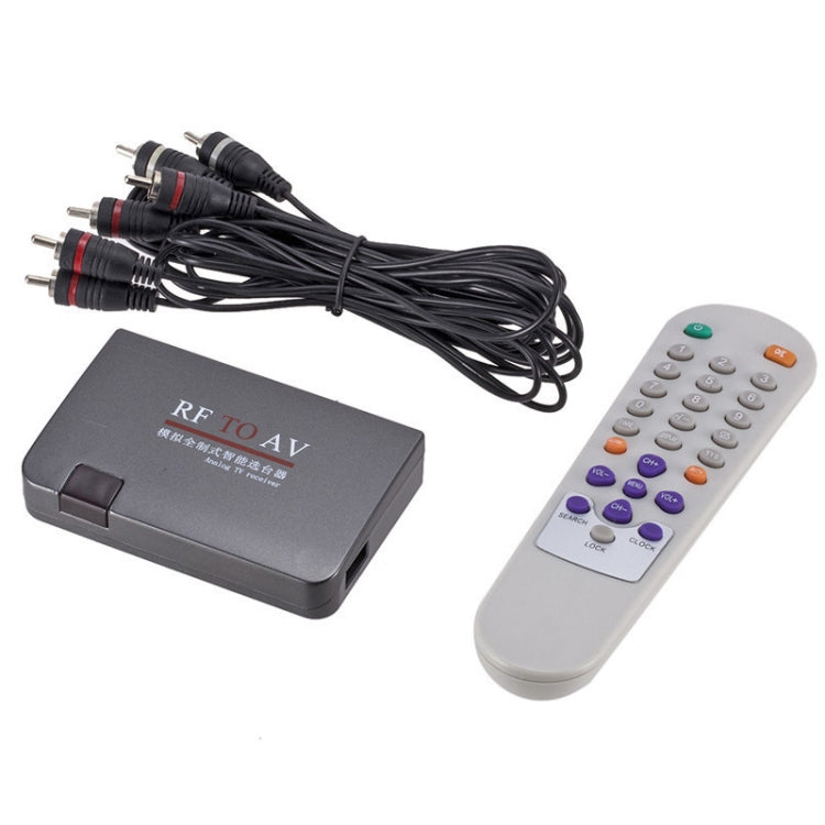 Extensor de canal de selector de canal de TV convertidor de RF a AV, compatible con estándar completo