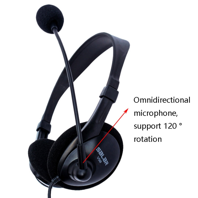 Salar V58 Auricular Auricular 3.5mm Juego Micrófono Auricular