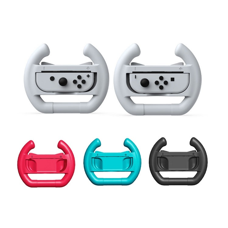 Volante con mango izquierdo y derecho DOBE para interruptor OLED/interruptor, especificación:, White（2PCS/Pack）, Black（2PCS/Pack）, Red + Blue（2PCS/Pack）