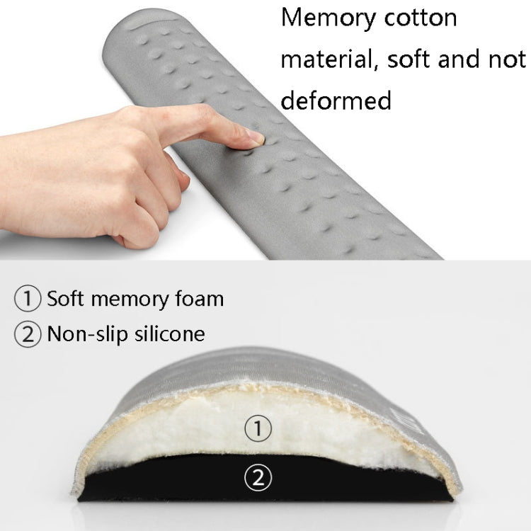 Baona Silicona Memoria Algodón Muñequera Masaje Agujero Teclado Mouse Pad, Estilo:, Mouse Pad (Blue), Mouse Pad (Gray), Mouse Pad (Black), Mouse Pad (Pink), Medium Keyboard Rest (Blue), Medium Keyboard Rest (Gray), Medium Keyboard Rest (Black)         ...