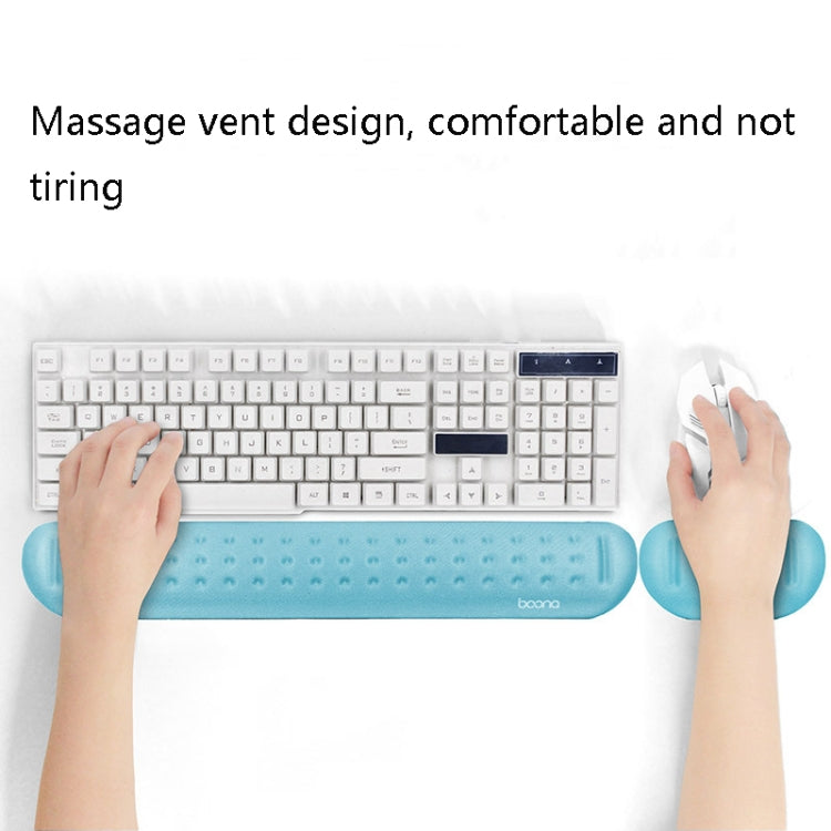 Baona Silicona Memoria Algodón Muñequera Masaje Agujero Teclado Mouse Pad, Estilo:, Mouse Pad (Blue), Mouse Pad (Gray), Mouse Pad (Black), Mouse Pad (Pink), Medium Keyboard Rest (Blue), Medium Keyboard Rest (Gray), Medium Keyboard Rest (Black)         ...