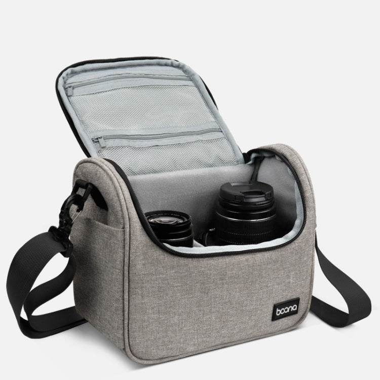 Baona BN-H011 Bolsa para cámara réflex digital Bolsa de hombro para almacenamiento de lentes, BN-H011 (Black), BN-H011 (Gray)