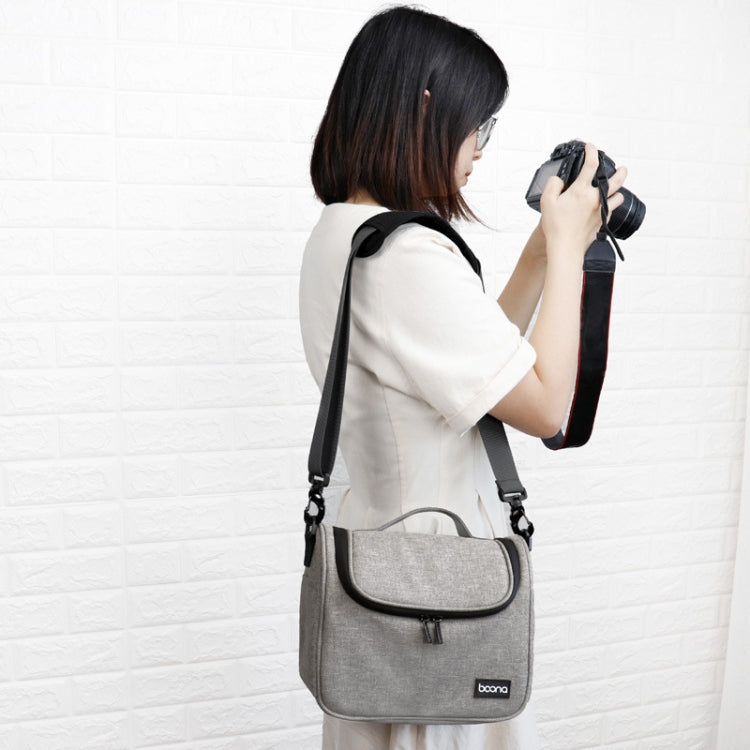 Baona BN-H011 Bolsa para cámara réflex digital Bolsa de hombro para almacenamiento de lentes, BN-H011 (Black), BN-H011 (Gray)