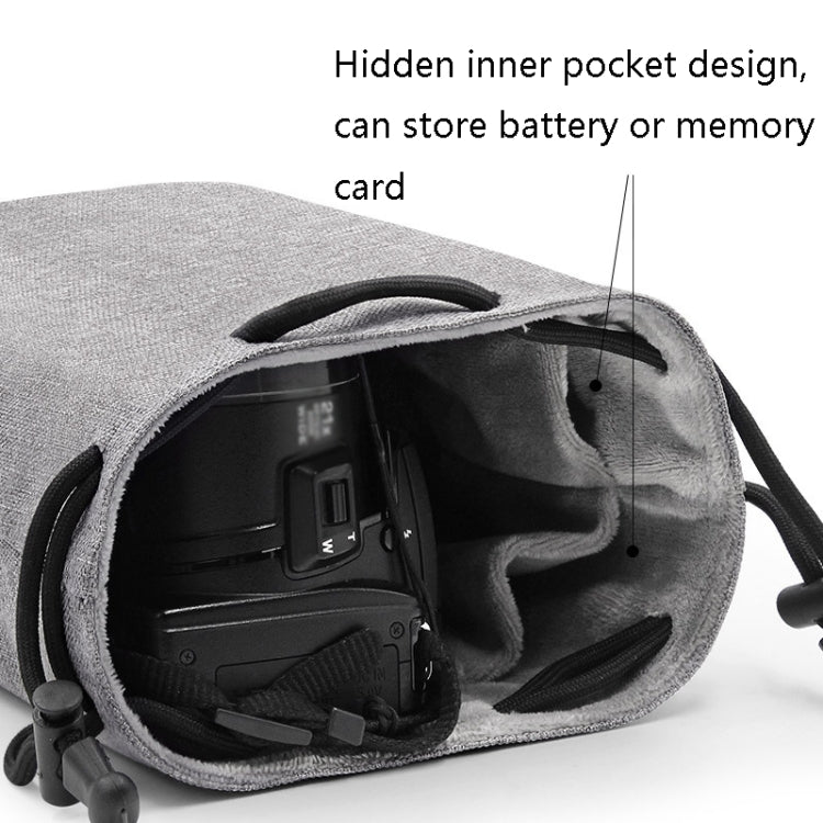 Benna impermeable SLR cámara lente bolsa lente cubierta protectora bolsa bolsa, Round Small, Round Medium, Round Large, Square Small, Square Medium, Square Large