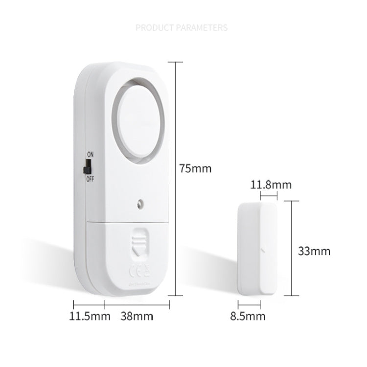 N911S Puerta de la casa Alarma de inducción de la ventana Puerta del hogar Alarma antirrobo inalámbrica magnética