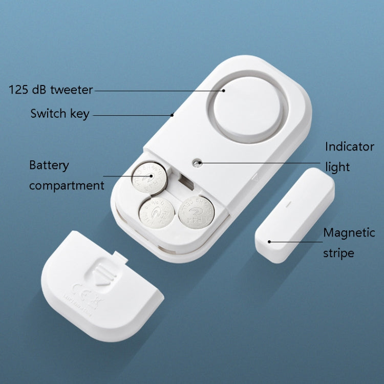 N911S Puerta de la casa Alarma de inducción de la ventana Puerta del hogar Alarma antirrobo inalámbrica magnética