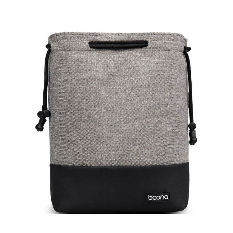 Baona impermeable Micro cámara SLR bolsa funda protectora bolsa con cordón, Small Gray, Medium Gray, Large Gray