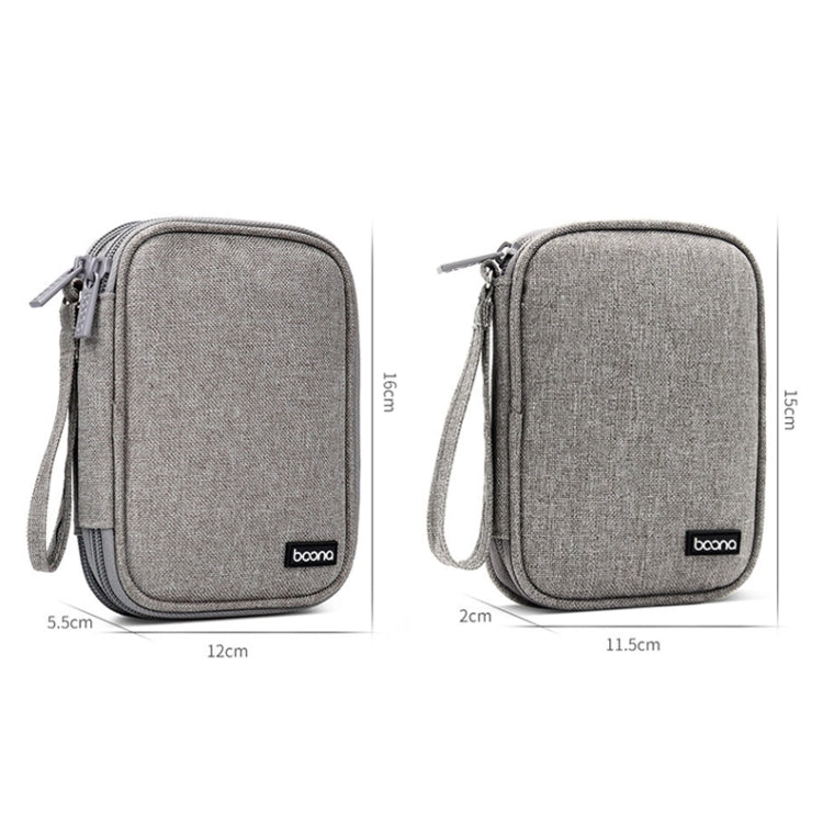 Baona BN-C003 Cubierta de protección de disco duro móvil Bolsa de disco duro de almacenamiento portátil, Double-layer (Gray), Double-layer (Black), Single-layer (Gray), Single-layer (Black)