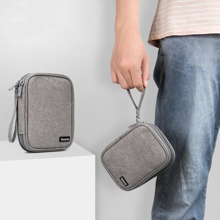 Baona BN-C003 Cubierta de protección de disco duro móvil Bolsa de disco duro de almacenamiento portátil, Double-layer (Gray), Double-layer (Black), Single-layer (Gray), Single-layer (Black)