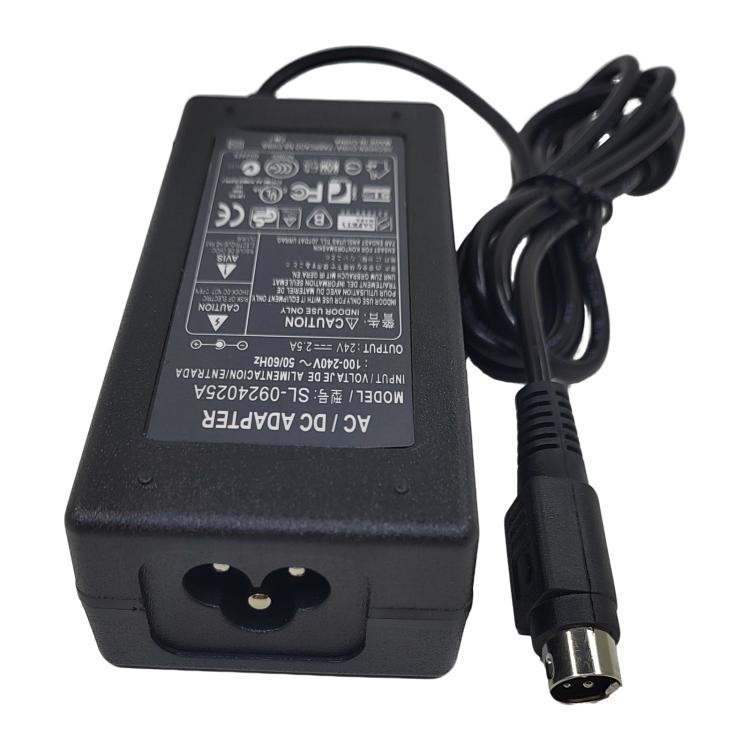 Adaptador de fuente de alimentación térmica para impresora de código de barras de potencia de impresora de boletos, enchufe de EE. UU.