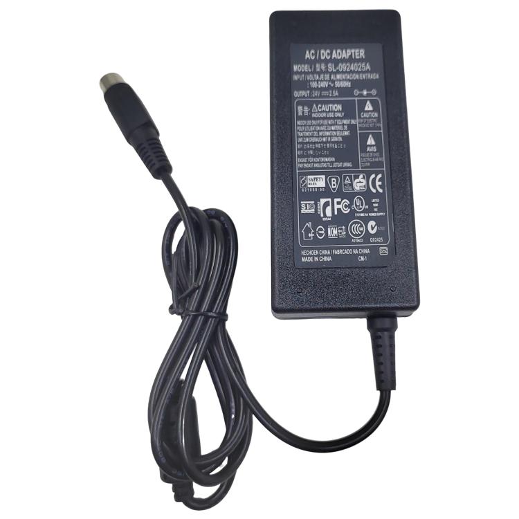 Adaptador de fuente de alimentación térmica para impresora de código de barras de potencia de impresora de boletos, enchufe de EE. UU.