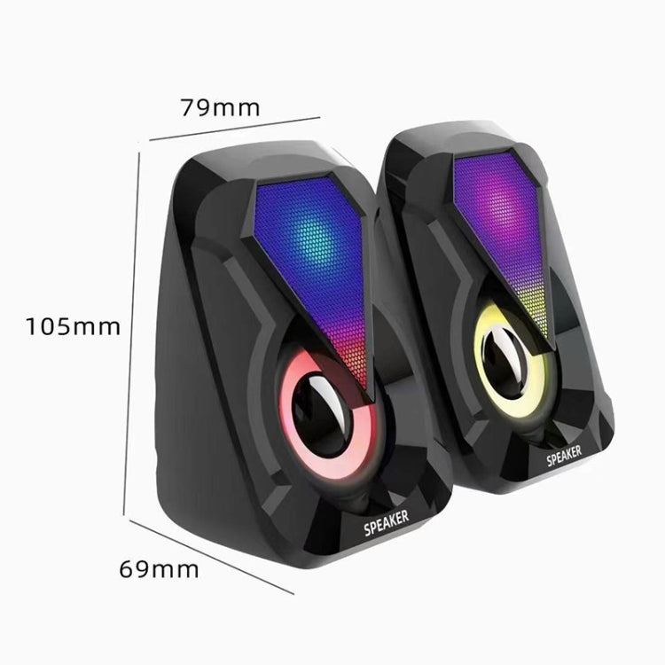 Altavoz de computadora con cable USB Audio de juego de escritorio para el hogar, 1053