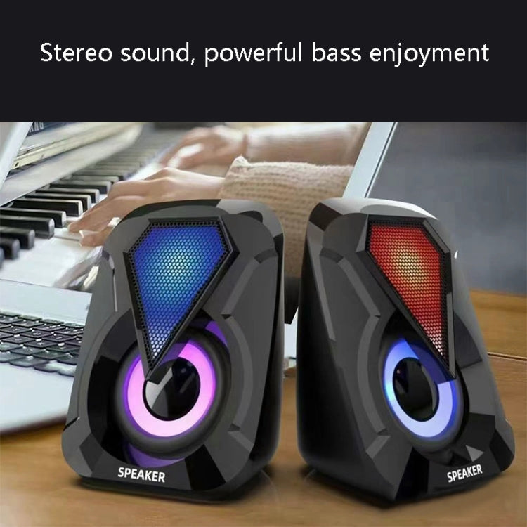 Altavoz de computadora con cable USB Audio de juego de escritorio para el hogar, 1053