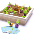 Juego de mesa de ajedrez con memoria de zanahoria para niños, iluminación de madera, juguetes educativos para edades tempranas, Pulling Carrot Memory Chess