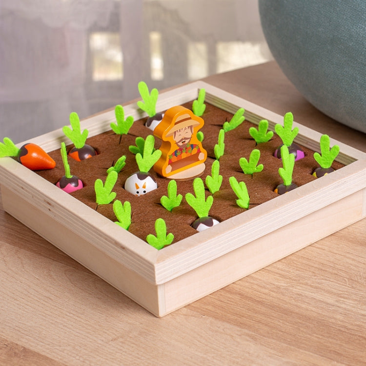 Juego de mesa de ajedrez con memoria de zanahoria para niños, iluminación de madera, juguetes educativos para edades tempranas, Pulling Carrot Memory Chess