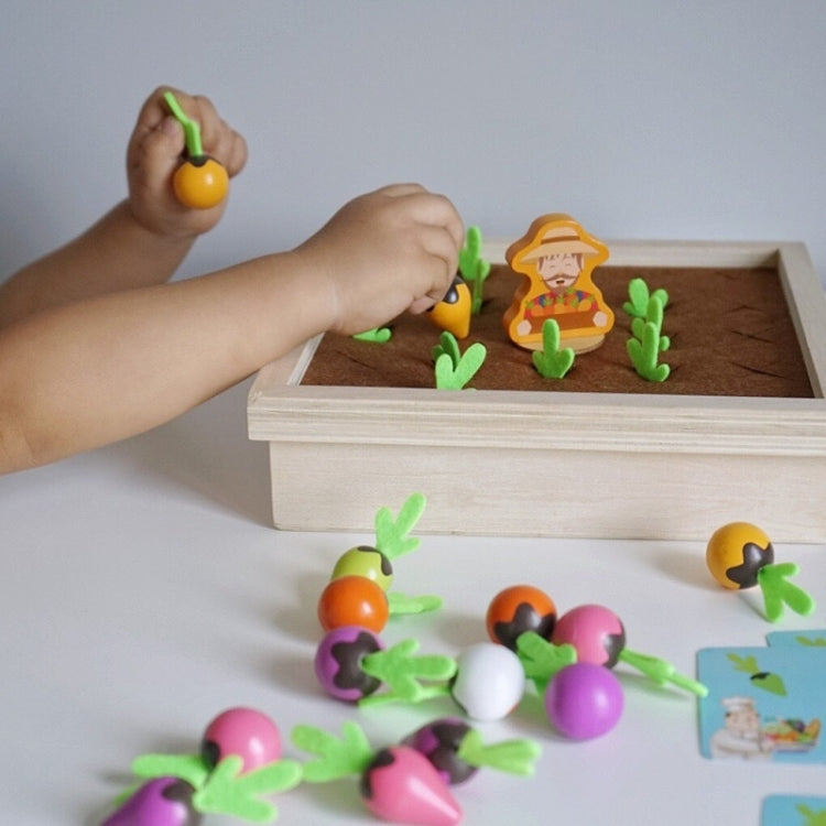 Juego de mesa de ajedrez con memoria de zanahoria para niños, iluminación de madera, juguetes educativos para edades tempranas, Pulling Carrot Memory Chess