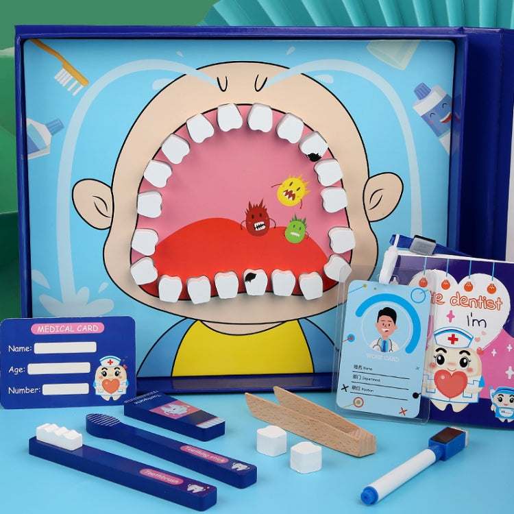 Niños Juego de rol educativo Simulación Traje de dentista de madera, Dentist Suit